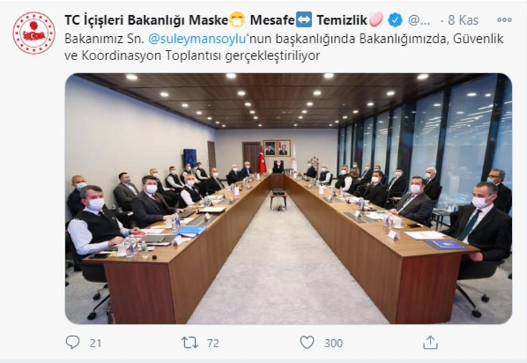 Koronavirüs tedavisi biten İçişleri Bakanı Süleyman Soylu'dan ilk görüntü!