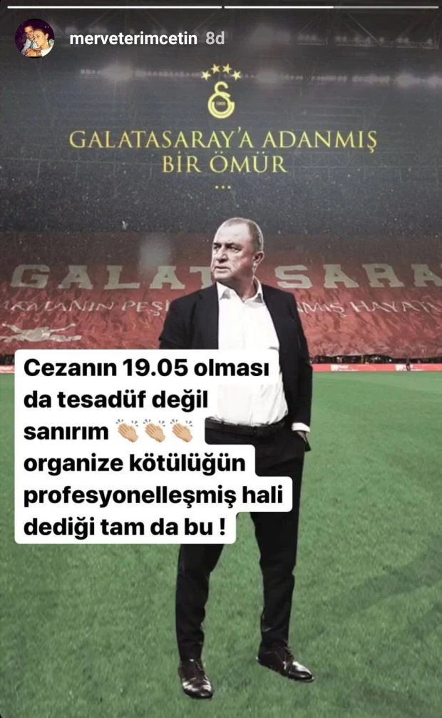 Fatih Terim'in kızlarından PFDK kararına sert tepki