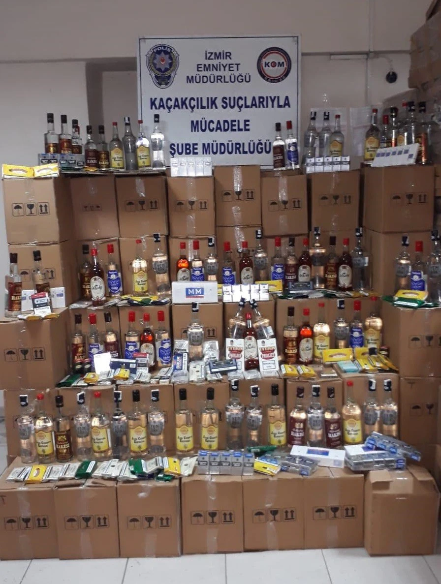 İzmir'de sahte içkiyi piyasa sürecekti, yakalandı