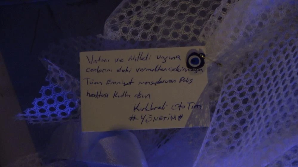 ‘Kavga var’ diye çağrılan polislere pasta sürprizi