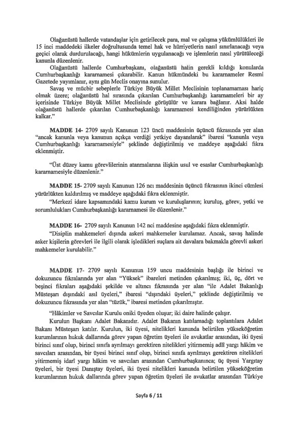 Anayasa değişikliği meclise sunuldu. İşte değiştirilmesi planlanan maddeler!