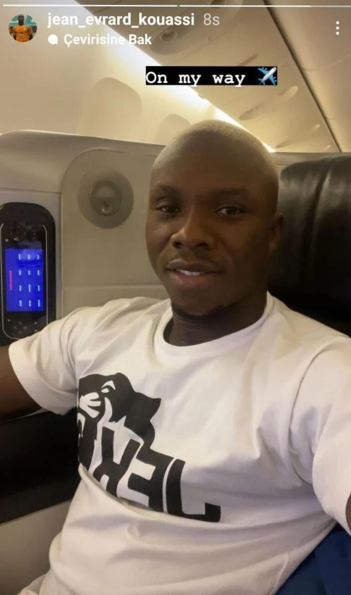 Trabzonspor'run yeni transferi Evrard Kouassi yola çıktı