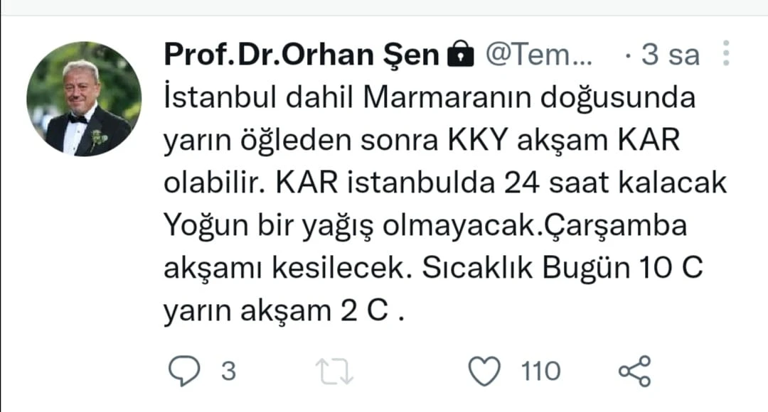 Uzmanlardan İstanbul için yeni kar uyarısı! Meteoroloji duyurdu: Akşam saatlerine dikkat