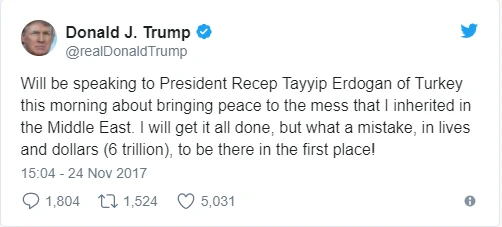 Donald Trump ve Recep Tayyip Erdoğan