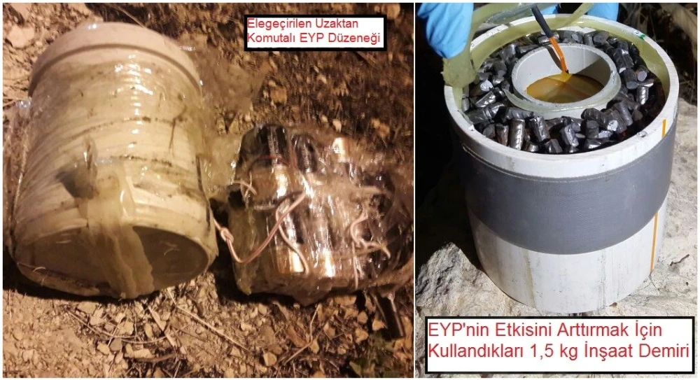 Teröristlerin patlayıcı tuzağı imha edildi