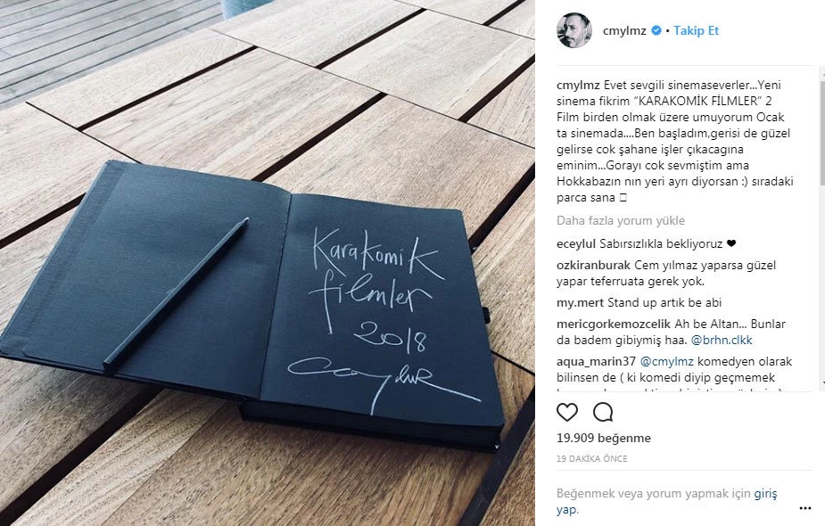 Cem Yılmaz yeni film hazırlıklarını duyurdu