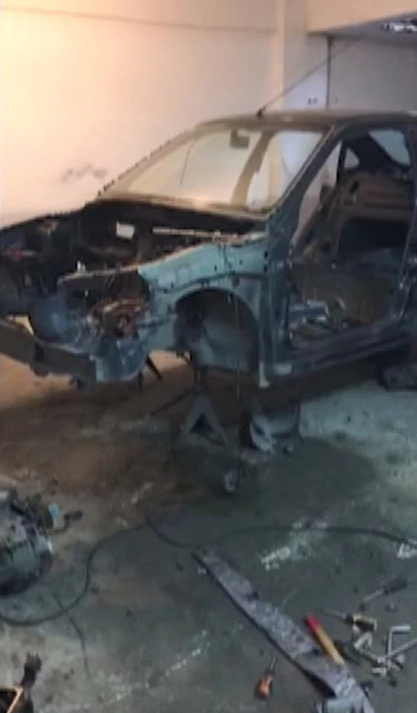 Çalınan otomobil bir gün sonra bu hale geldi...