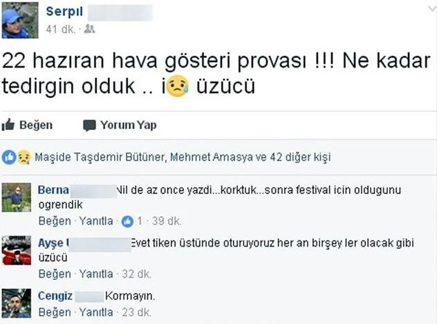 Jetler alçak uçtu, belediye anons yaptı