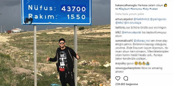 Hakan Çalhanoğlu'na Bayburt'ta büyük ilgi