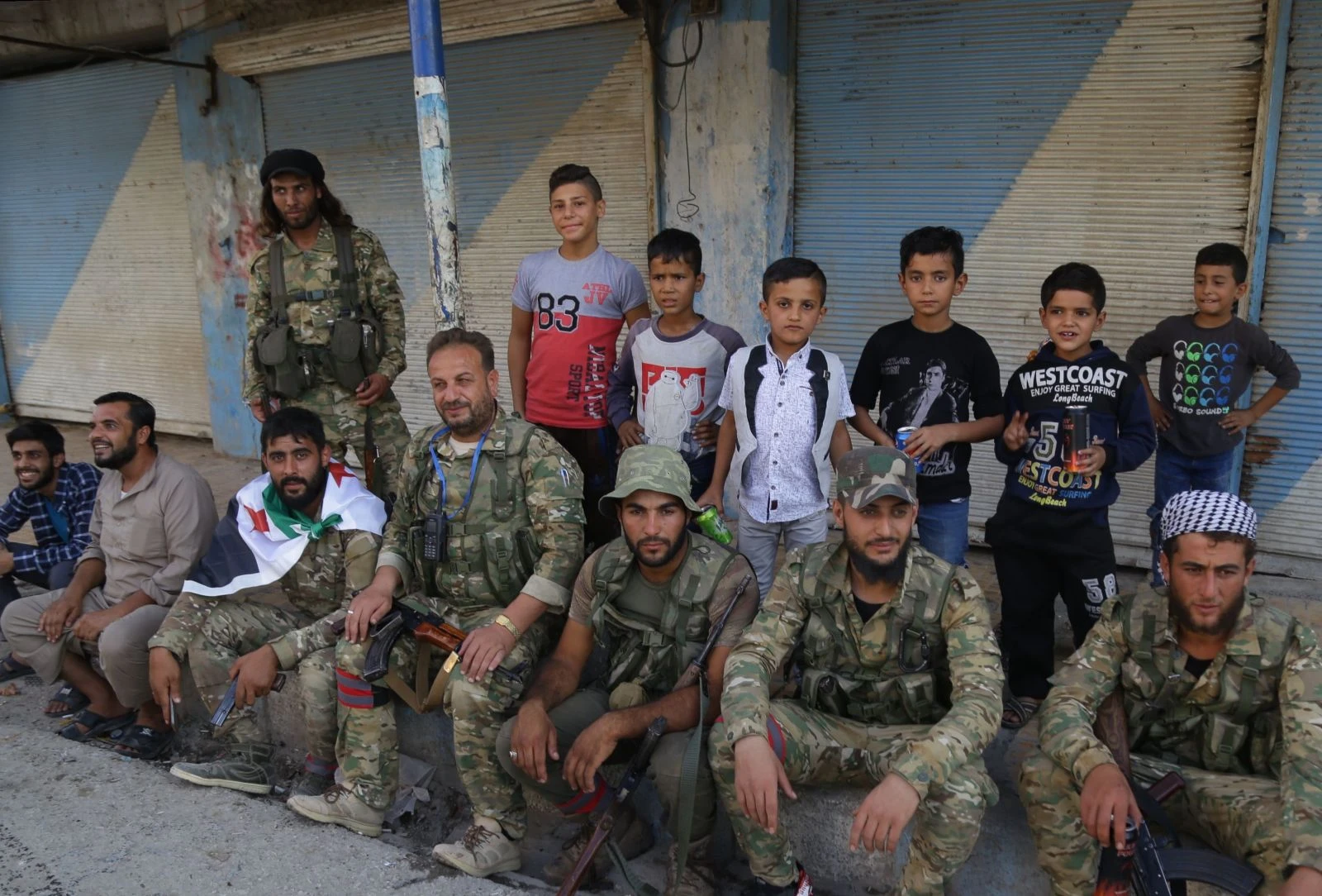 Suriye Milli Ordusu askerinin memlekete dönüş sevinci