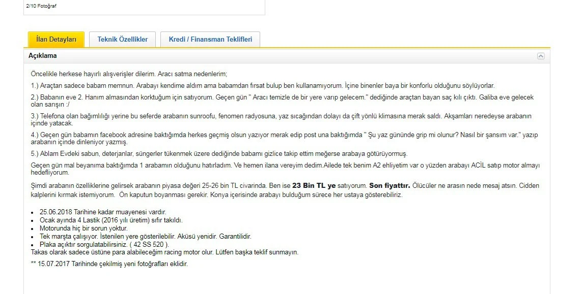 Babasına kızıp verdiği ilan görenleri şaşırtıyor