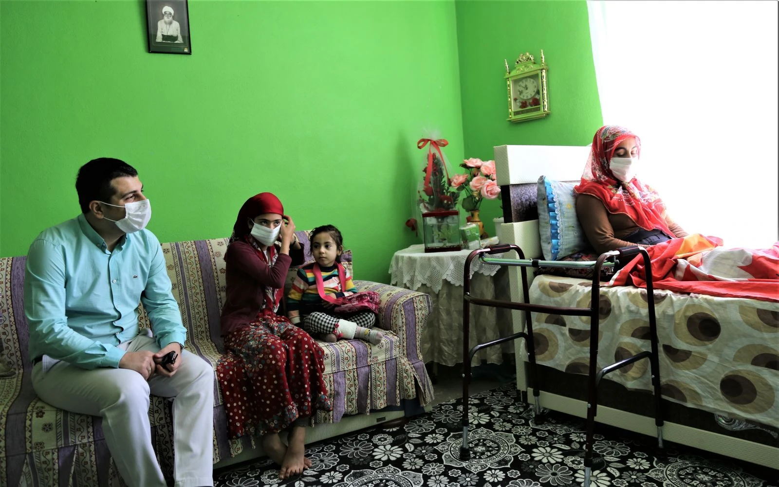 Yüsra bebek ve annesi taburcu oldu