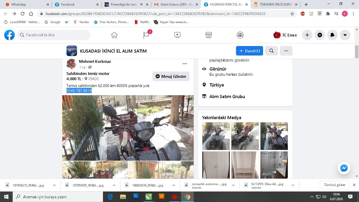 3 yıl önce çalınan motosikletini sahibine satmaya kalktılar