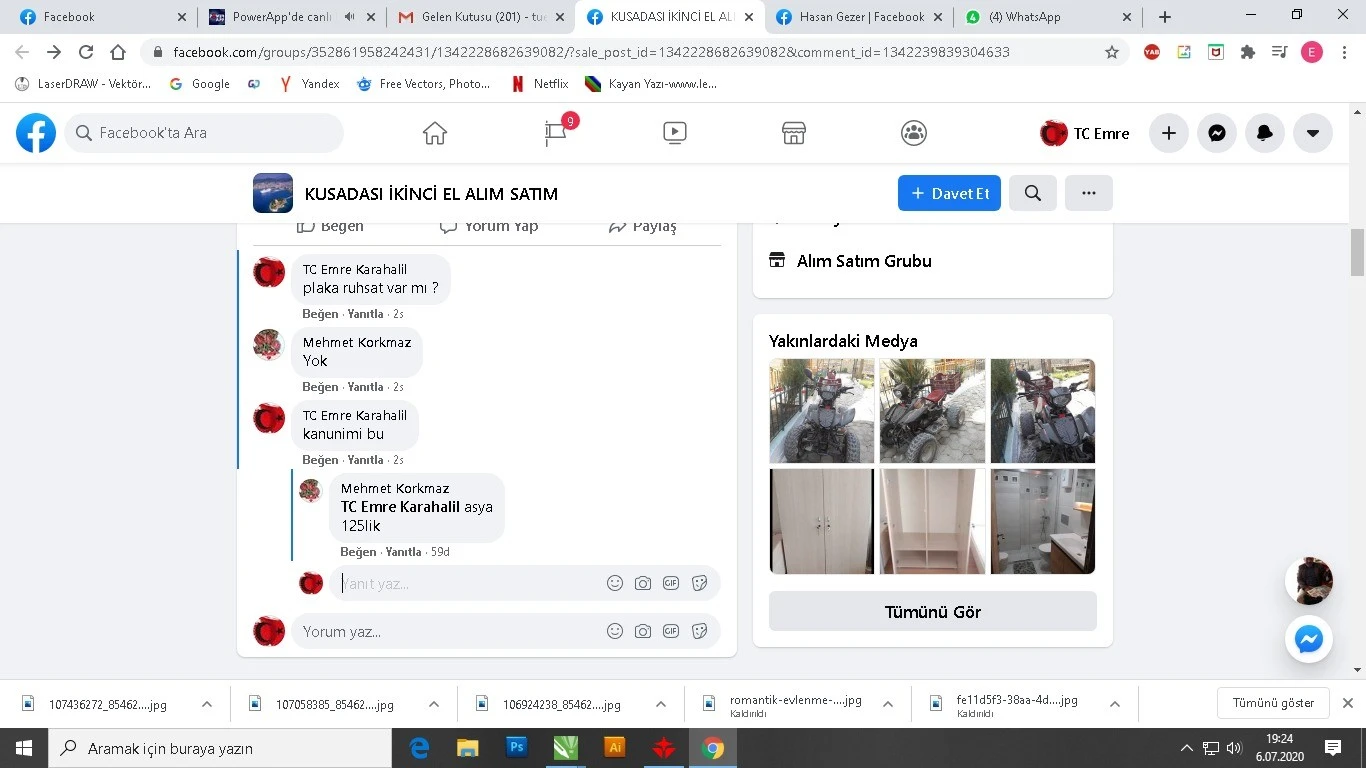3 yıl önce çalınan motosikletini sahibine satmaya kalktılar