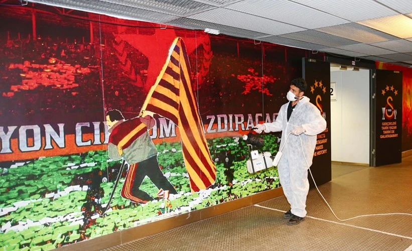 Galatasaray'ın stadı, Göztepe maçı öncesi dezenfekte edildi