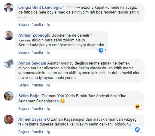 Kayserispor taraftarı Mensah'a tepkili