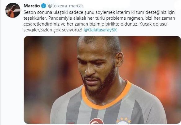 Marcao'dan taraftara teşekkür