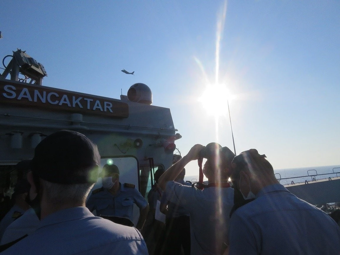 Deniz Harp Okulu 3’üncü Sınıf öğrencileri, Doğu Akdeniz’de deniz eğitimleri icra etmiştir