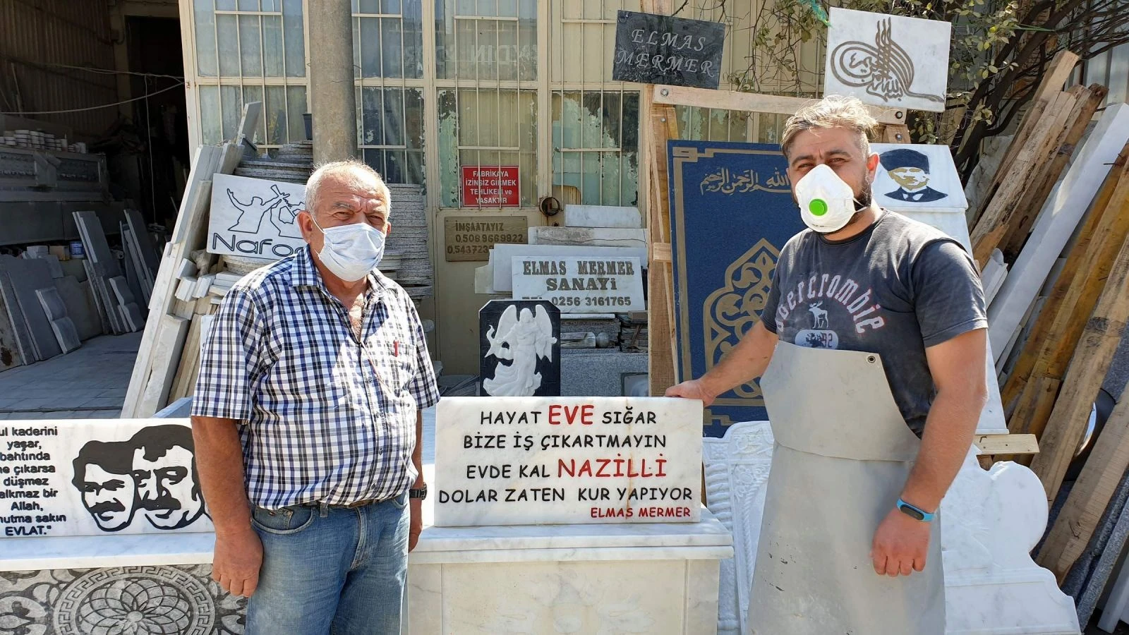 Böyle uyarı görülmedi! Mezar taşına yazdılar