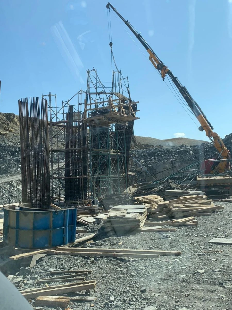 İşçinin atladığı iskele ve çevresi