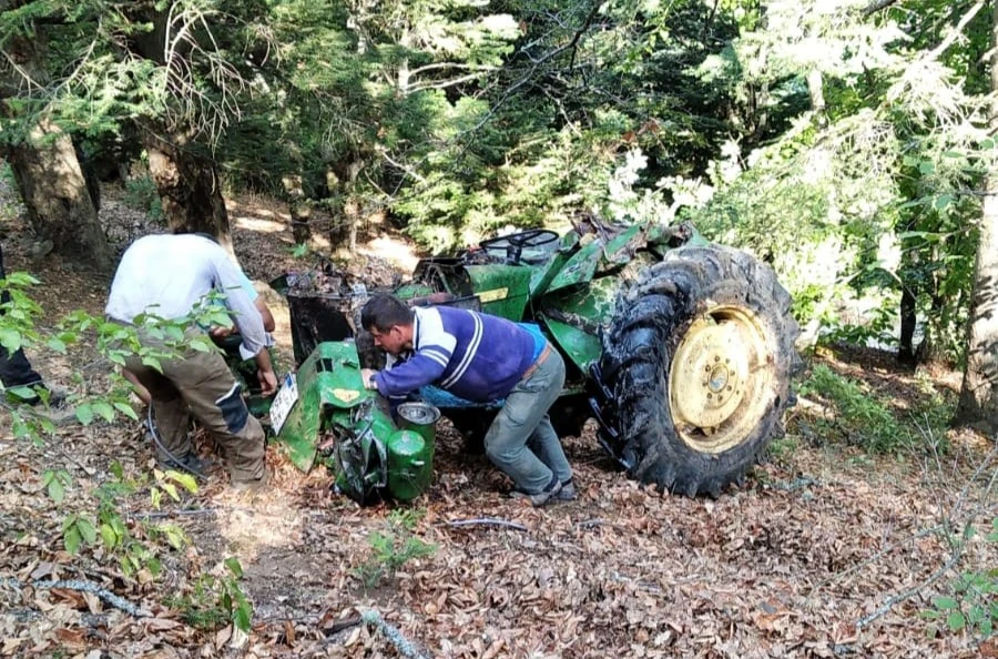 Samsun'da traktör kazası
