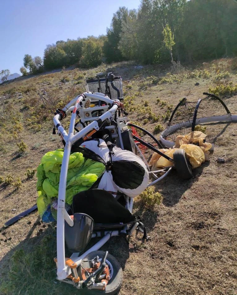İşte teröristlerin Amanoslar'a geldiği paramotor