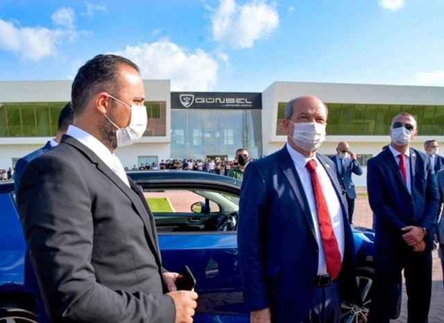 Cumhurbaşkanı Ersin Tatar KKTC’nin yerli otomobili ile test sürüşü gerçekleştirdi