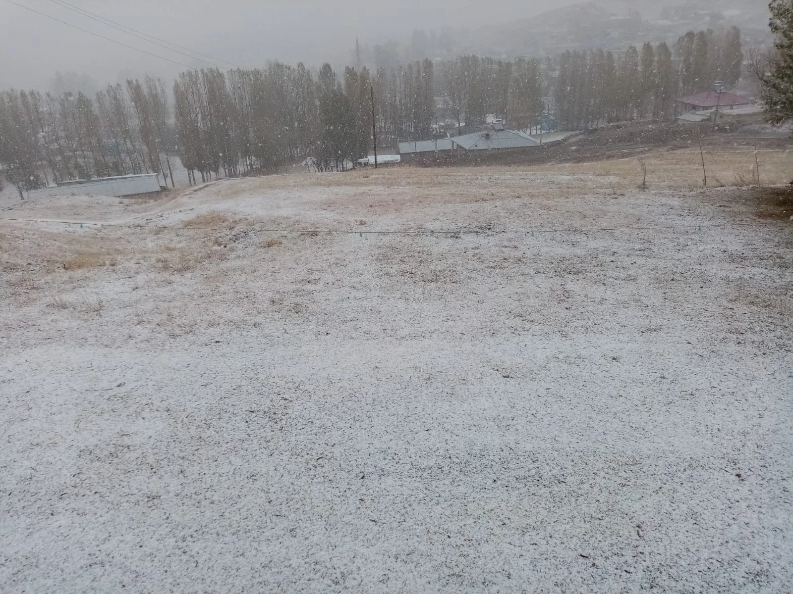 Ağrı'ya mevsimin ilk karı yağdı