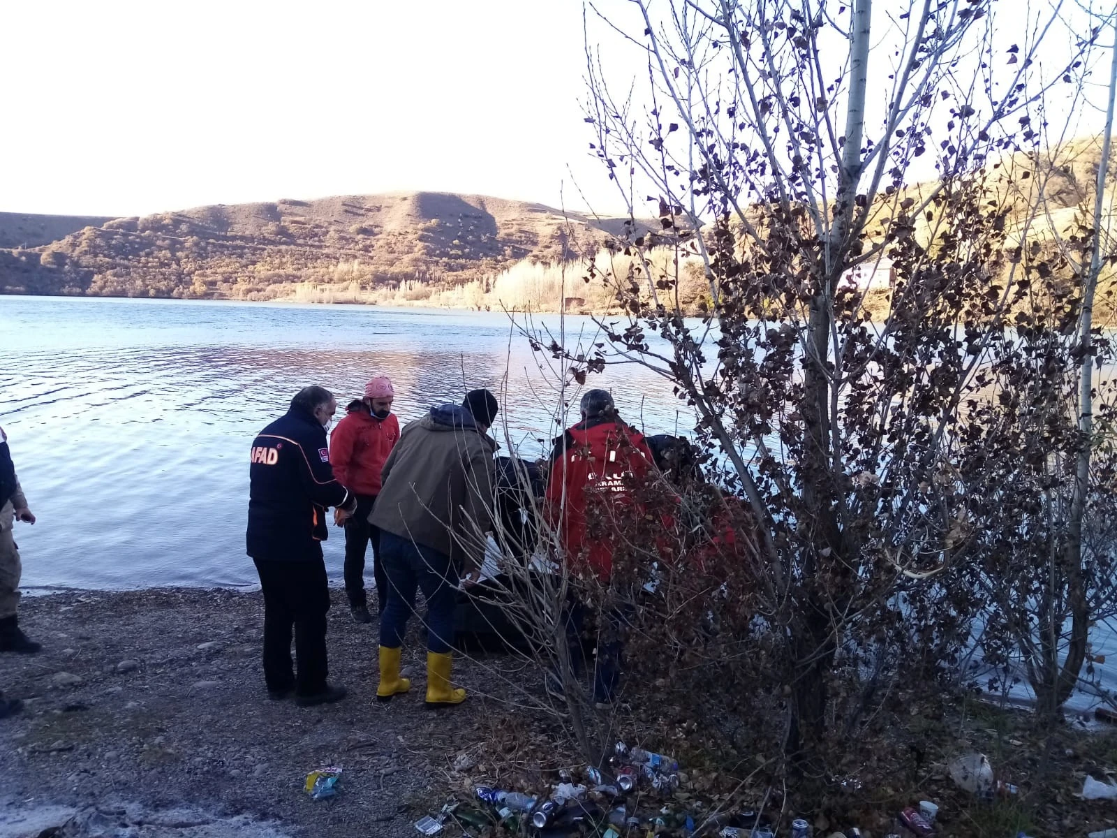 Baraja düşen araçla birlikte sürücünün cansız bedeni bulundu