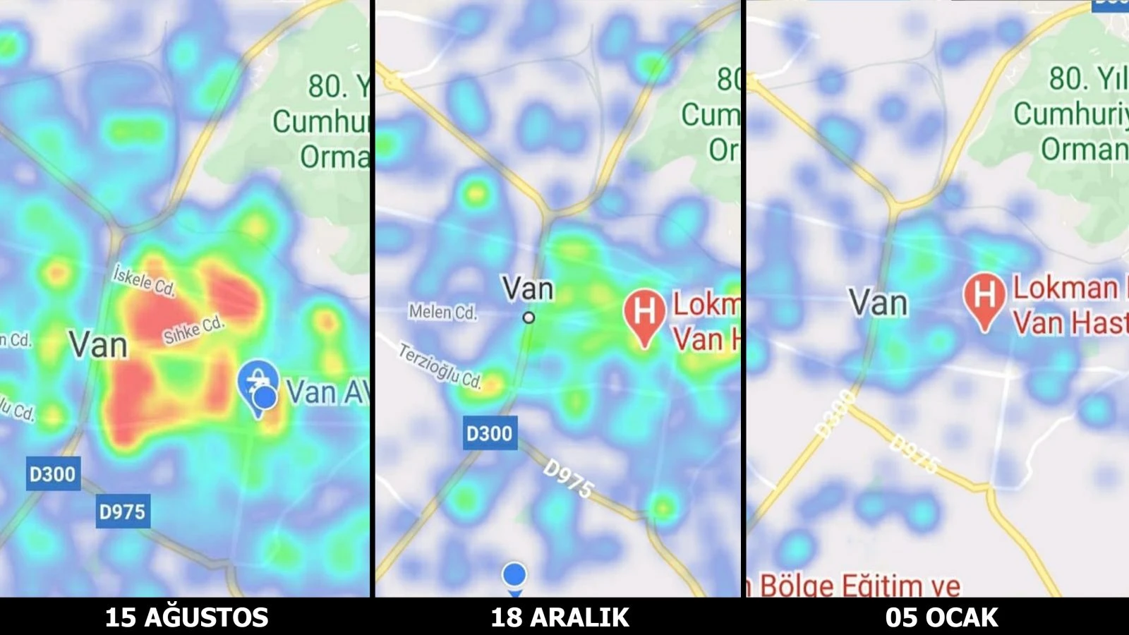 Van’ın risk haritası bu kez maviye döndü