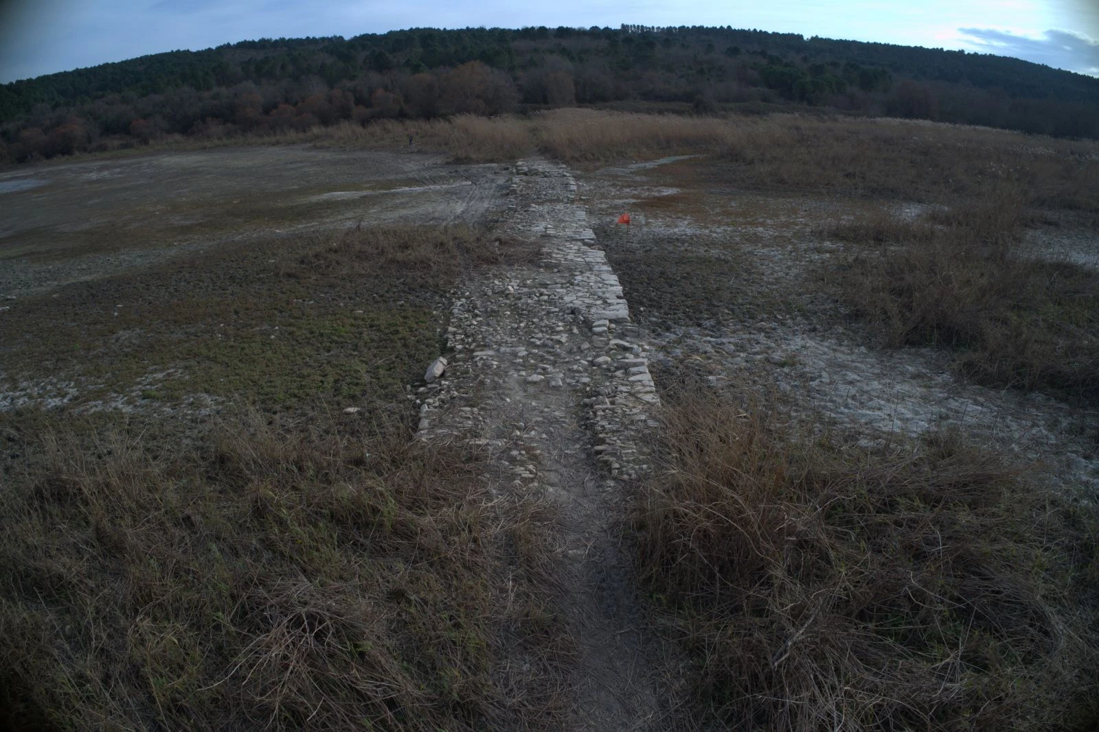 Terkos Gölü'nde ortaya çıkan tarihi kervan yolu