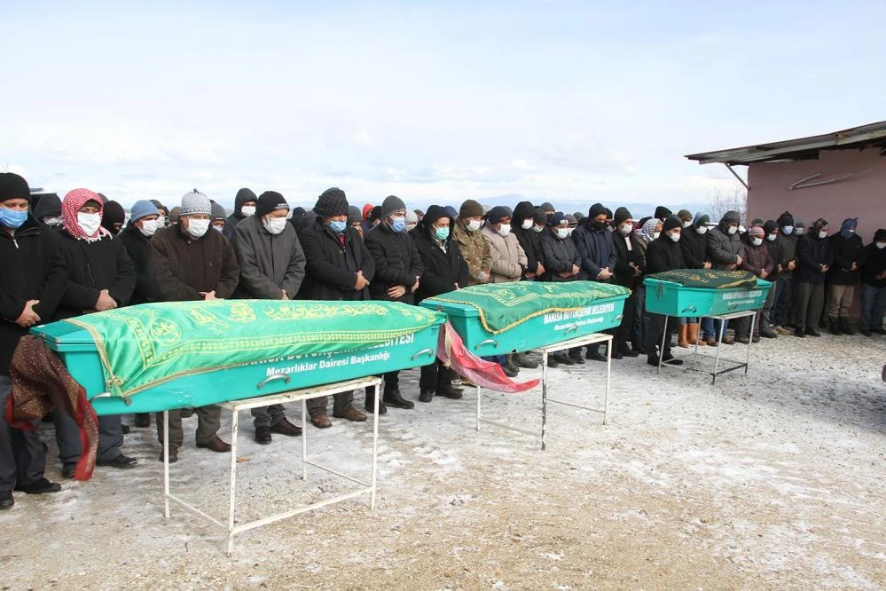 Aile faciasında hayatını kaybeden 3 kişi toprağa verildi