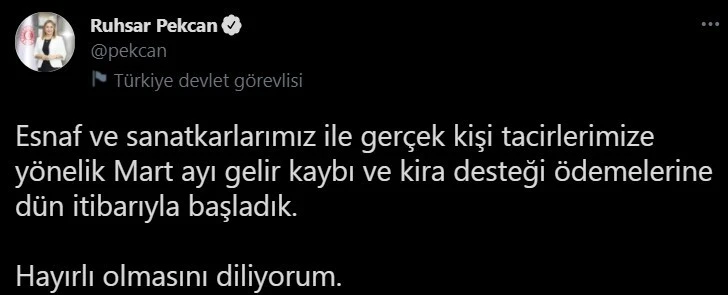 Ticaret Bakanı Ruhsar Pekcan