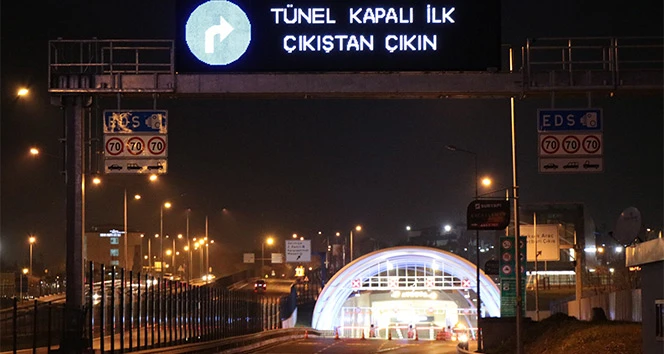 Avrasya Tüneli trafiğe kapatıldı!
