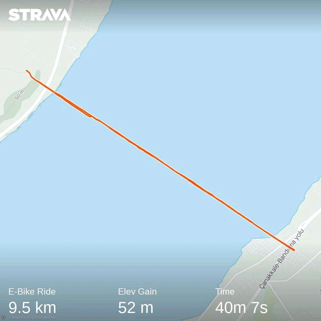 Çanakkale Köprüsü’nü bisikletle geçen ilk kişi oldu