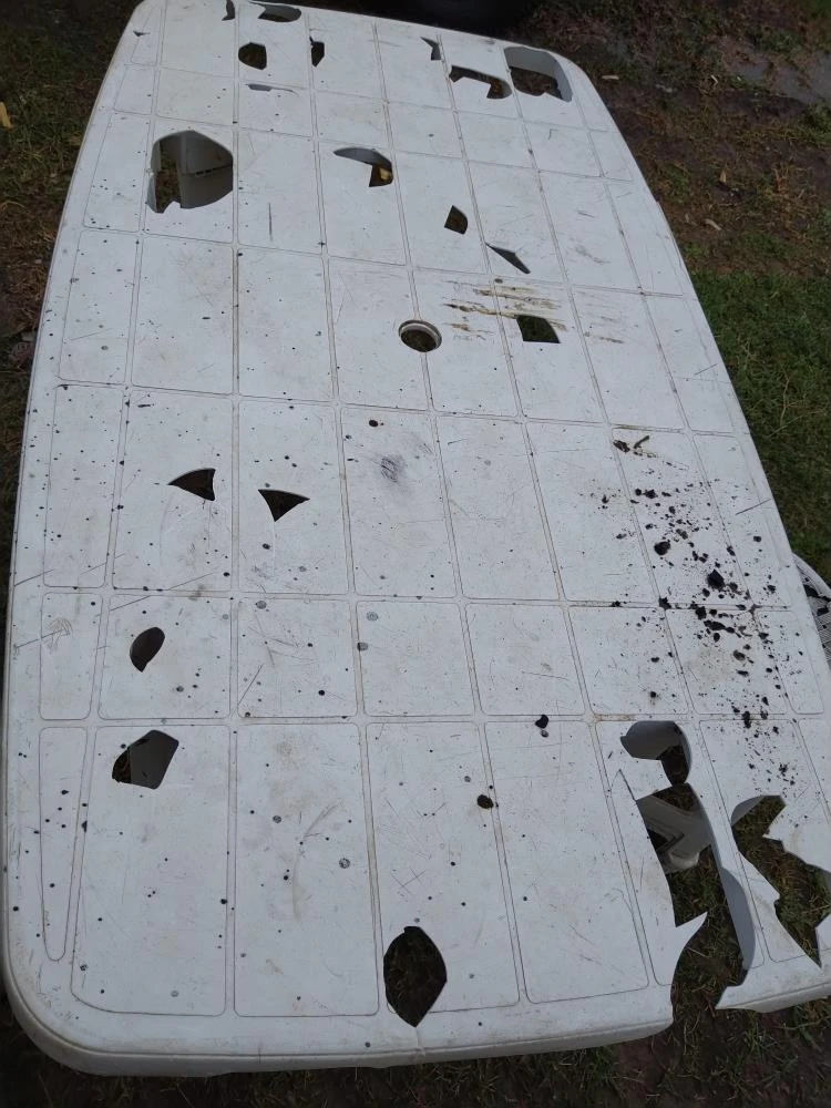 Edirne'de ceviz büyüklüğünde dolu kabusu! Tenteyi ve masayı delip geçti