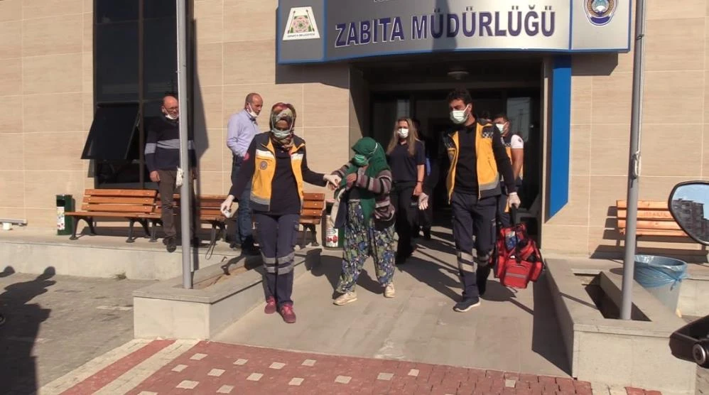 Kendini yerlere atan dilencinin foyası hastanede ortaya çıktı