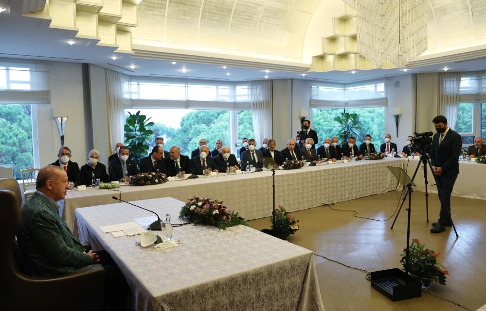 Başkan Erdoğan Boşnak camiasının kanaat önderlerini kabul etti