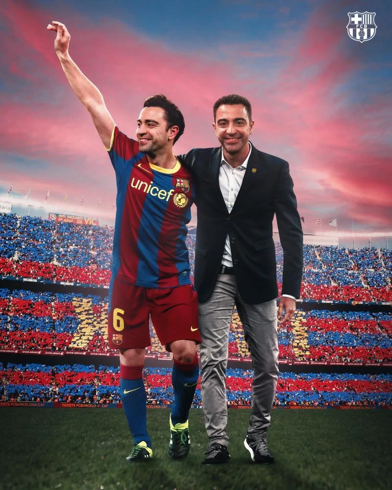 Barcelona'da Xavi dönemi resmen başladı