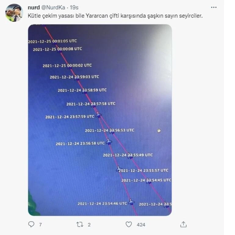 Yolları bu kez 35 bin fitte kesişti