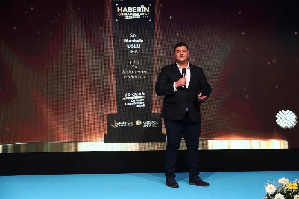 Türkkan'ın korumalarının darp ettiği İHA Muhabiri Uslu'ya anlamlı ödül