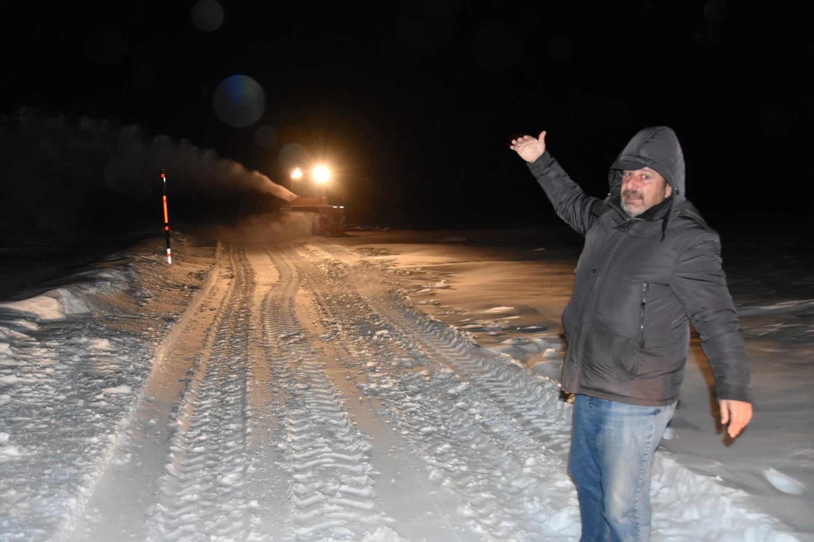 Kars’ta bir kişi donmaktan son anda kurtuldu