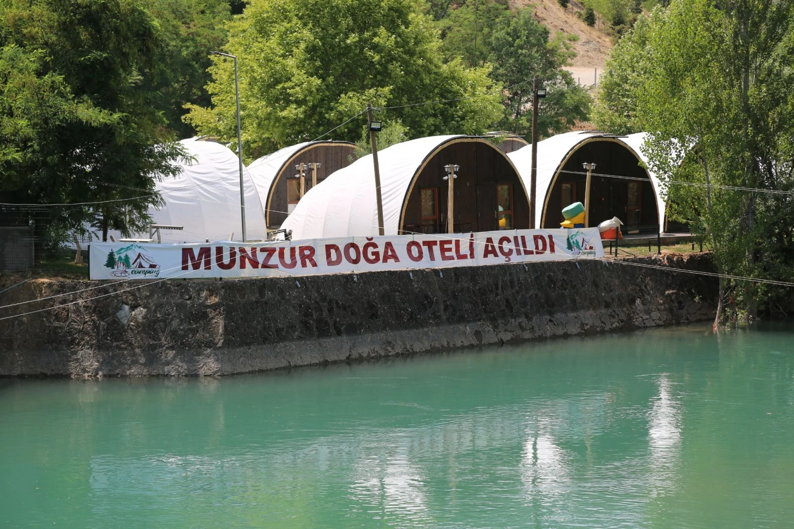 Türkiye’nin ilk çadır kamp oteli, terörden temizlenen Tunceli'ye kuruldu