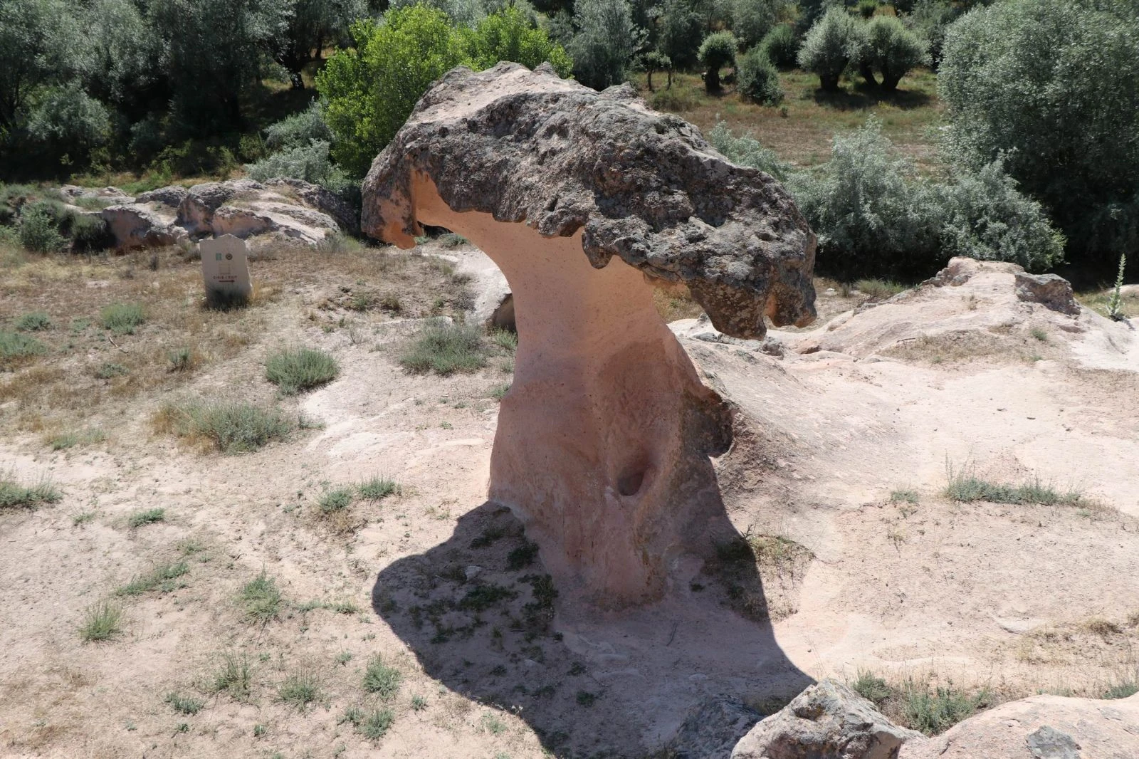 Mantara benzeyen peri bacası büyük ilgi görüyor