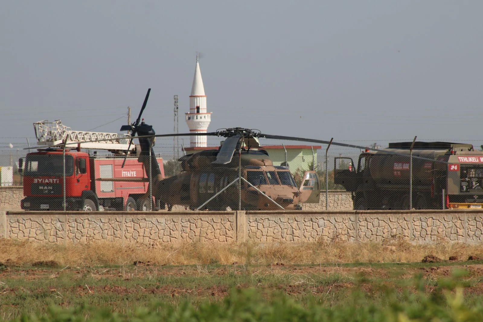 Fırat'ın doğusunda ortak hava devriyesinden görüntüler...