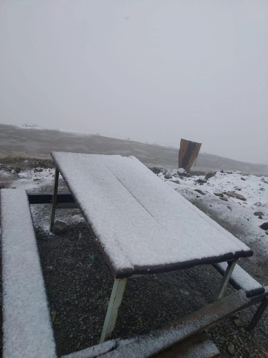 Eylül ayında her yer bembeyaz oldu