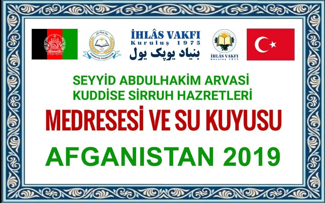 İhlas Vakfı hayırseverlerin yardımları ile Afganistan’da Kur’an kursu ve su kuyusu açtı