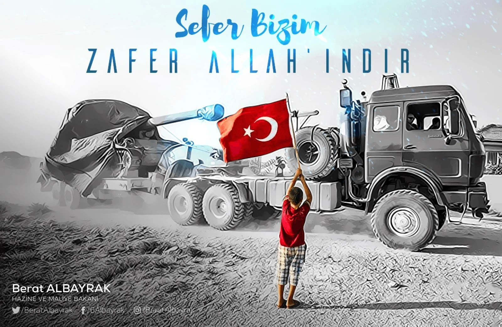 Bakan Albayrak'tan Barış Pınarı mesajı