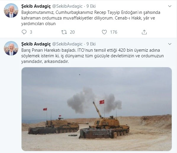 İş dünyasından Barış Pınarı Harekatı’na destek