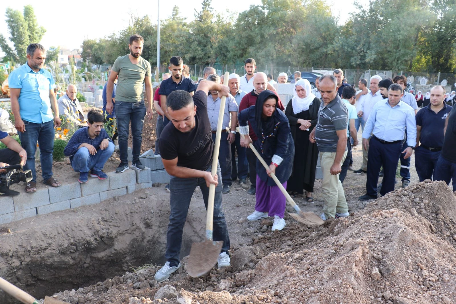 Şehit babaya son bakış